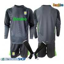 Maglie da calcio Aston Villa Portiere Prima Maglia Bambino 2025-26 Manica Lunga + Pantaloni corti)